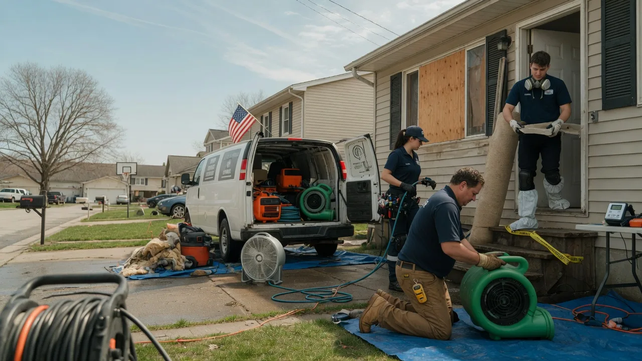 Water Damage Restoration in Hudson, IL near me